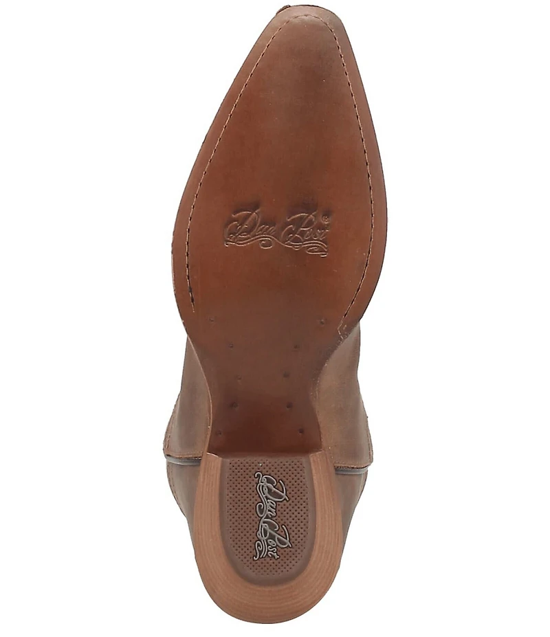 Dan Post Women's Karmel Leather Snip Toe Tall Western Boots
