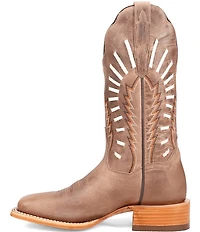 Dan Post Women's Lacey Leather Square Toe Western Boots
