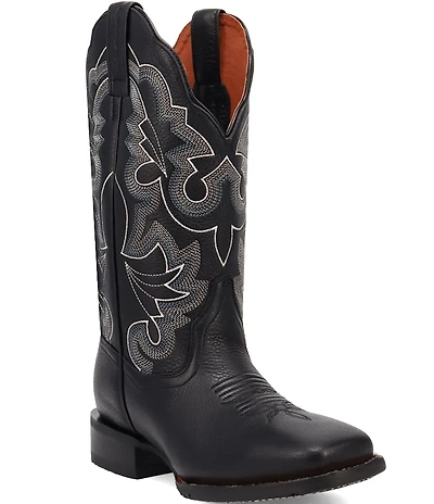 Dan Post Women's Lizzie Leather Square Toe Tall Western Boots