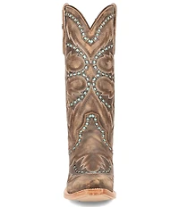 Dan Post Women's Mesa Leather Lace Detail Tall Western Boots