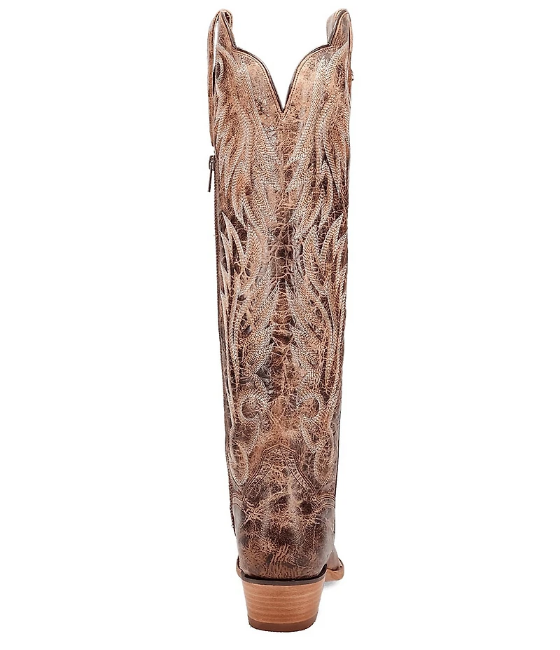 Dan Post Women's Rustc Ridge Leather Snip Toe Tall Western Boots
