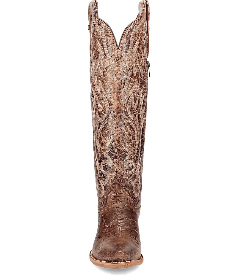 Dan Post Women's Rustc Ridge Leather Snip Toe Tall Western Boots