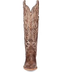 Dan Post Women's Rustc Ridge Leather Snip Toe Tall Western Boots