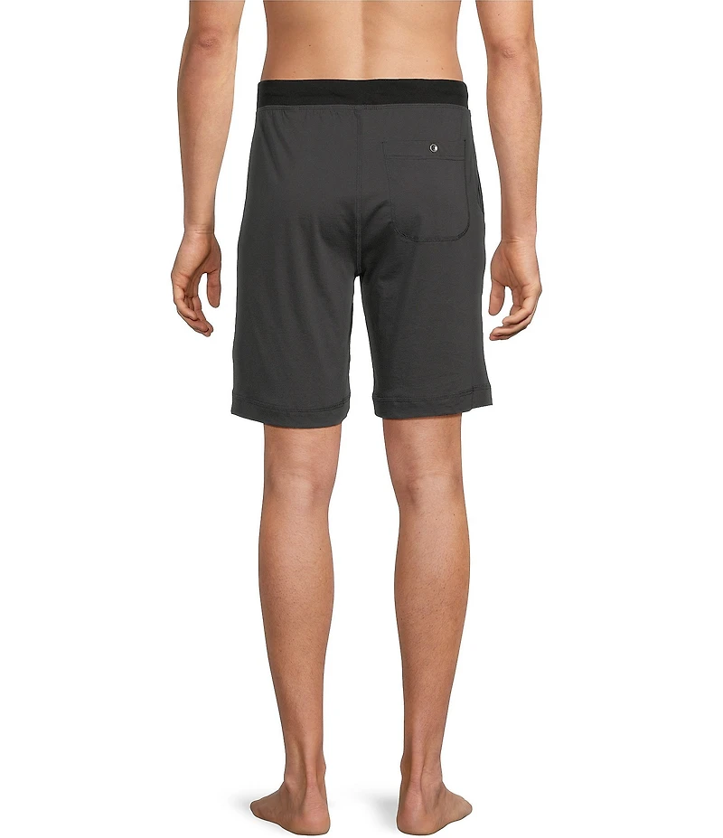 Daniel Buchler Peruvian 9#double; Inseam Pima Cotton Contrast Waistband Sleep Shorts