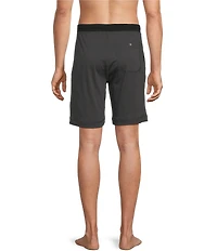 Daniel Buchler Peruvian 9#double; Inseam Pima Cotton Contrast Waistband Sleep Shorts