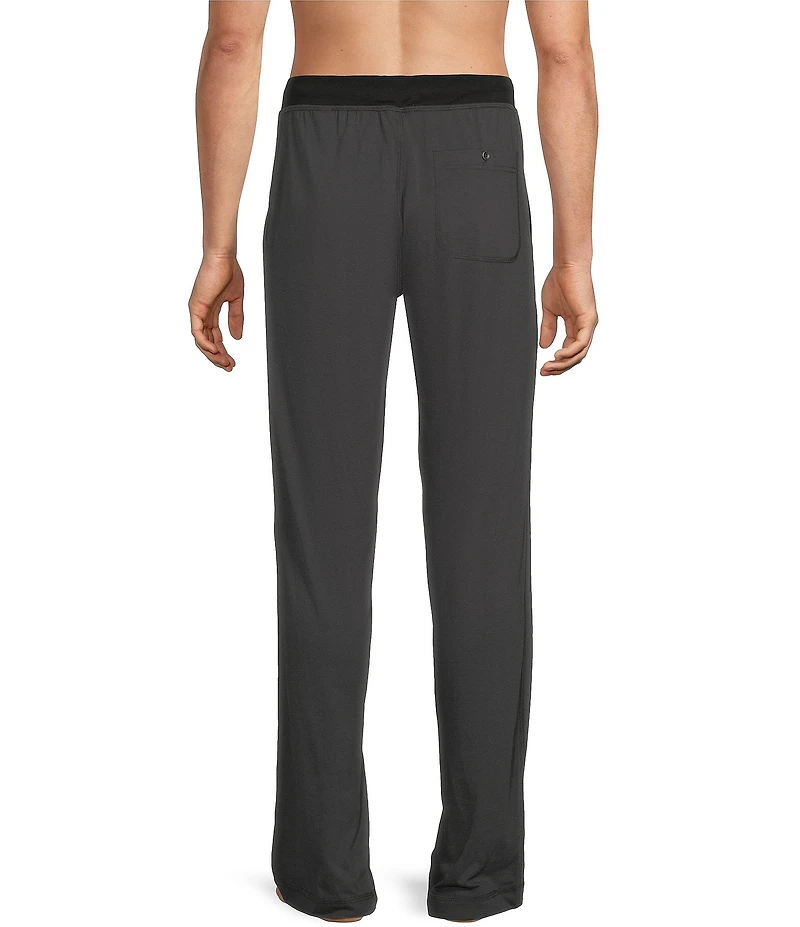 Daniel Buchler Peruvian Pima Cotton Contrast Waistband Sleep Pants
