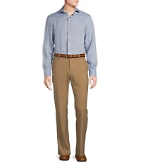 Daniel Cremieux Signature Label Albini Solid Linen Long Sleeve Woven Shirt