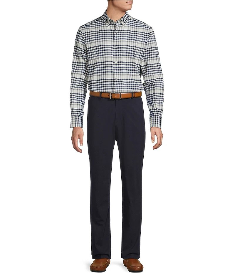 Daniel Cremieux Signature Label Check Cashmere Blend Long Sleeve Woven Shirt