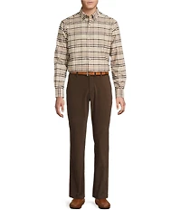 Daniel Cremieux Signature Label Check Cashmere Blend Long Sleeve Woven Shirt