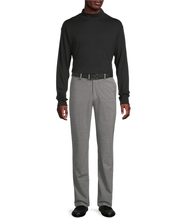 Daniel Cremieux Signature Label Cotton Mockneck Long Sleeve T-Shirt