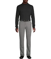 Daniel Cremieux Signature Label Cotton Mockneck Long Sleeve T-Shirt