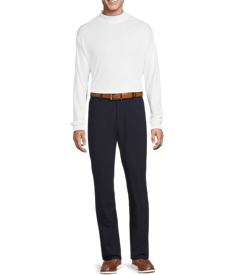 Daniel Cremieux Signature Label Cotton Mockneck Long Sleeve T-Shirt