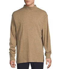 Daniel Cremieux Signature Label Cotton Mockneck Long Sleeve T-Shirt