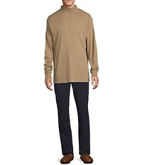Daniel Cremieux Signature Label Cotton Mockneck Long Sleeve T-Shirt