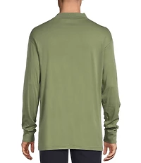 Daniel Cremieux Signature Label Cotton Mockneck Long Sleeve T-Shirt