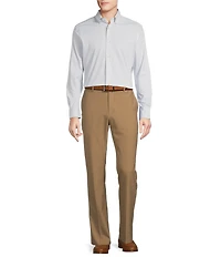 Daniel Cremieux Signature Label Diamond Print Luxe Stretch Long Sleeve Woven Shirt
