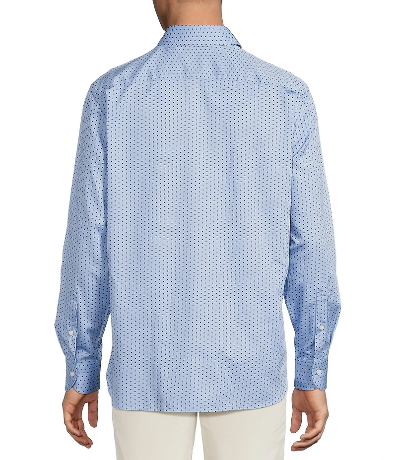Daniel Cremieux Signature Label Dot Print Long Sleeve Woven Shirt
