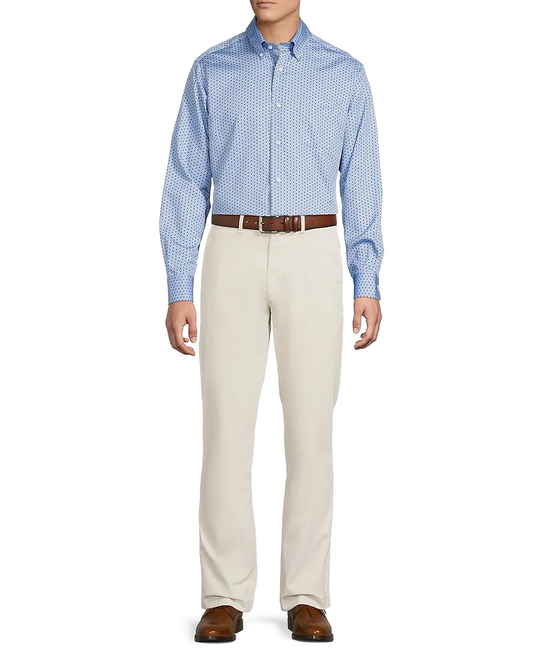 Daniel Cremieux Signature Label Dot Print Long Sleeve Woven Shirt