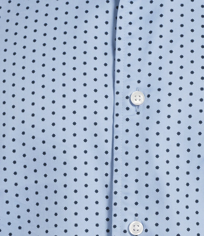 Daniel Cremieux Signature Label Dot Print Long Sleeve Woven Shirt