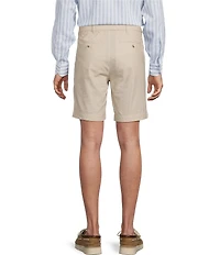 Daniel Cremieux Signature Label Flat Front Linen 8#double; Inseam Shorts