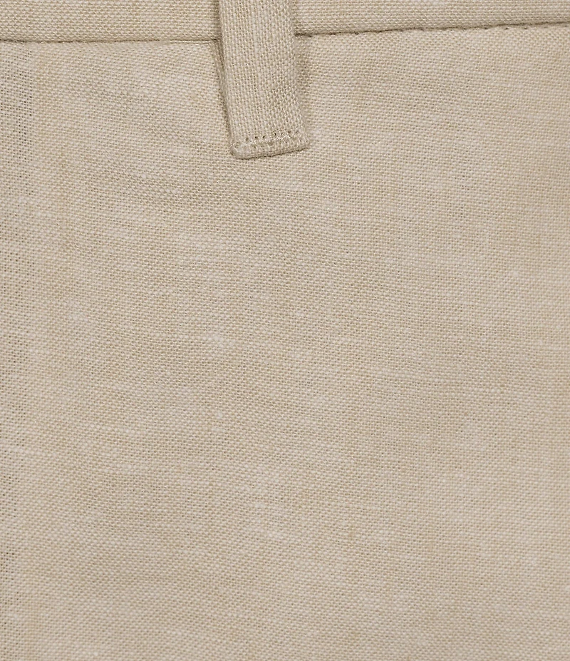 Daniel Cremieux Signature Label Flat Front Linen 8#double; Inseam Shorts