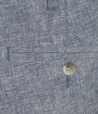 Daniel Cremieux Signature Label Flat Front Linen 8#double; Inseam Shorts