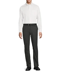 Daniel Cremieux Signature Label Flat Front Stretch Stripe Dress Pants