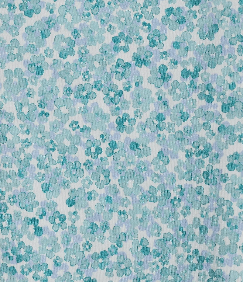 Daniel Cremieux Signature Label Floral Print Short Sleeve Coatfront Shirt