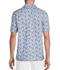 Daniel Cremieux Signature Label Floral Print Short Sleeve Woven Camp Shirt