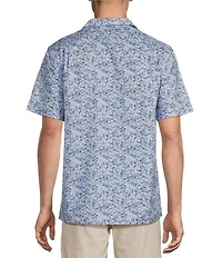 Daniel Cremieux Signature Label Floral Print Short Sleeve Woven Camp Shirt
