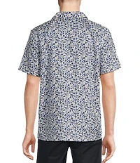 Daniel Cremieux Signature Label Mini Floral Print Short Sleeve Woven Camp Shirt