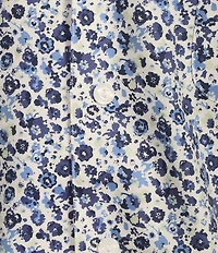 Daniel Cremieux Signature Label Mini Floral Print Short Sleeve Woven Camp Shirt