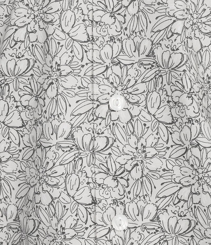 Daniel Cremieux Signature Label Floral Print Short Sleeve Woven Camp Shirt