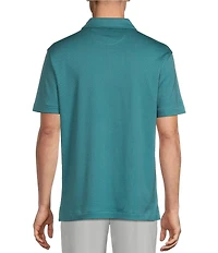 Daniel Cremieux Signature Label Geometric Print Short Sleeve Polo Shirt