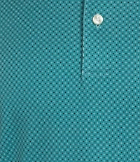 Daniel Cremieux Signature Label Geometric Print Short Sleeve Polo Shirt