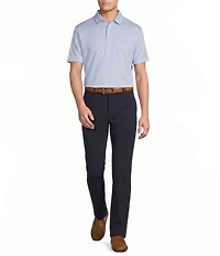 Daniel Cremieux Signature Label Geometric Print Short Sleeve Polo Shirt