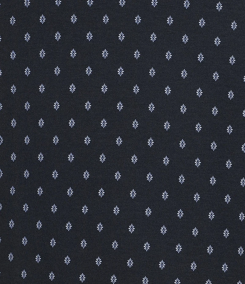 Daniel Cremieux Signature Label Geometric Printed Short Sleeve Polo Shirt