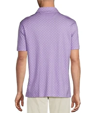 Daniel Cremieux Signature Label Geometric Printed Short Sleeve Polo Shirt