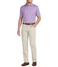 Daniel Cremieux Signature Label Geometric Printed Short Sleeve Polo Shirt