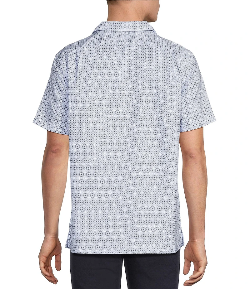 Daniel Cremieux Signature Label Geometric Short Sleeve Woven Camp Shirt