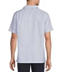 Daniel Cremieux Signature Label Geometric Short Sleeve Woven Camp Shirt