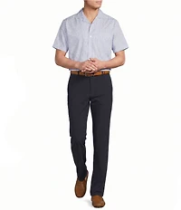 Daniel Cremieux Signature Label Geometric Short Sleeve Woven Camp Shirt