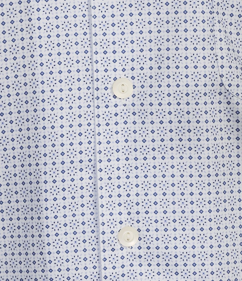 Daniel Cremieux Signature Label Geometric Short Sleeve Woven Camp Shirt