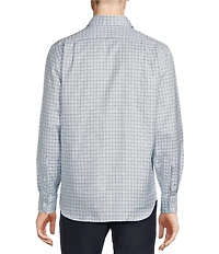 Daniel Cremieux Signature Label Glen Plaid Canclini Long Sleeve Woven Shirt