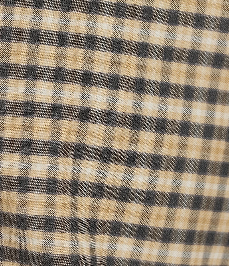 Daniel Cremieux Signature Label Heathered Check Cashmere Blend Long Sleeve Woven Shirt