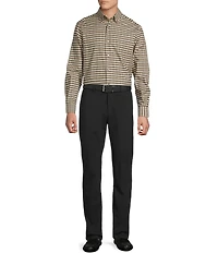 Daniel Cremieux Signature Label Heathered Check Cashmere Blend Long Sleeve Woven Shirt