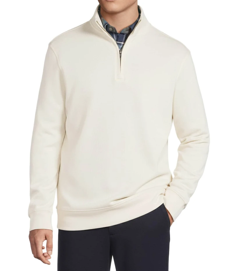 Daniel Cremieux Signature Label Honeycomb Quarter-Zip Pullover