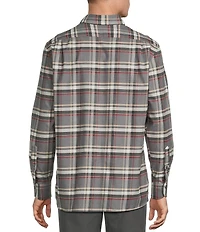 Daniel Cremieux Signature Label Large Plaid Cashmere Blend Long Sleeve Woven Shirt