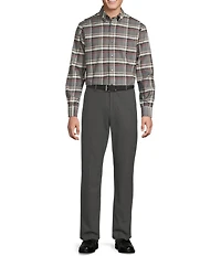 Daniel Cremieux Signature Label Large Plaid Cashmere Blend Long Sleeve Woven Shirt