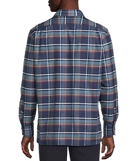 Daniel Cremieux Signature Label Large Plaid Cashmere Blend Long Sleeve Woven Shirt